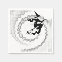 Halloween fliegender Hexenzauber wirbelt lustig
