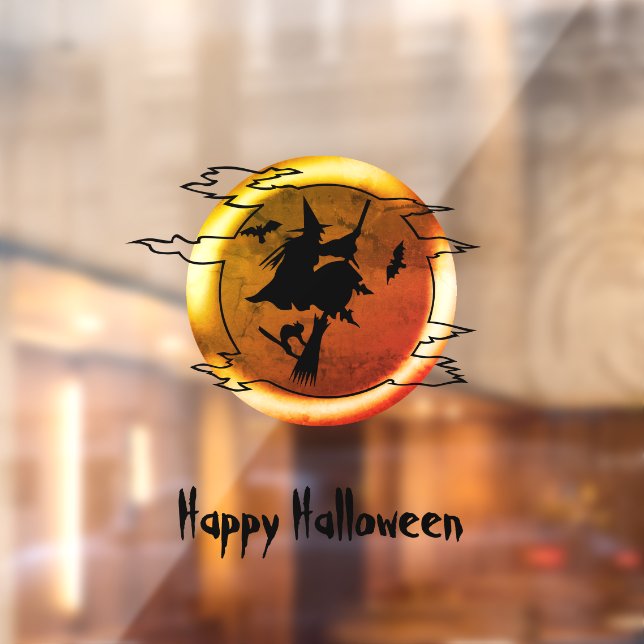 Halloween-Fliegenspieß Vollmond-Brauch Fensteraufkleber (Blatt 2)