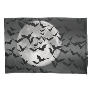 Halloween Flieger und Vollmond Kissenbezug