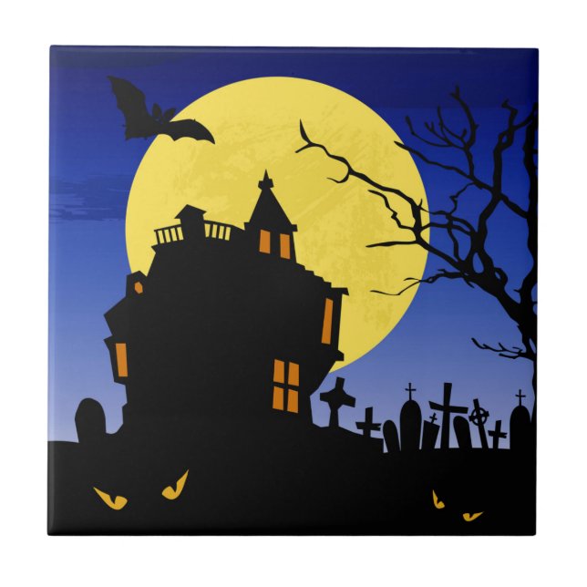 Halloween Fliese (Vorderseite)