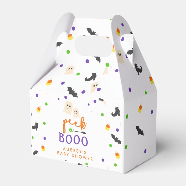 Halloween-flüchtige Blick mit Babydusche Geschenkschachtel (Vorderseite)