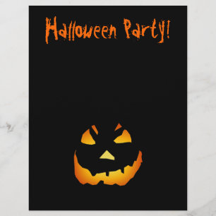 Halloween-Flugblatt: Kürbisgesicht Flyer