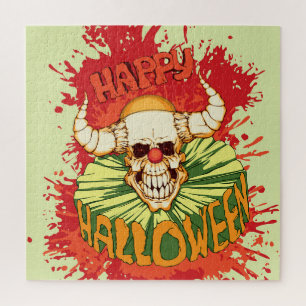 Halloween-Flyer: diabolisches Clown-Thema