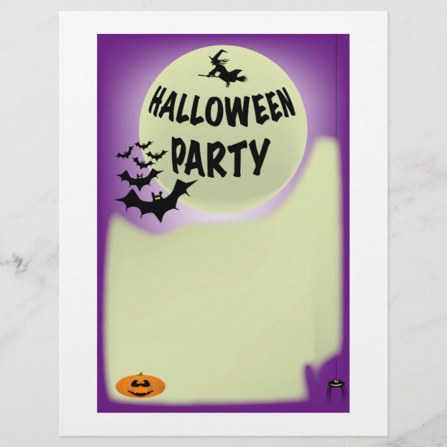 Halloween-Flyer. Flyer (Vorne)