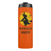 Halloween Flying Witte Thermal Travel Mug