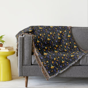 Halloween Forest Throw Decke