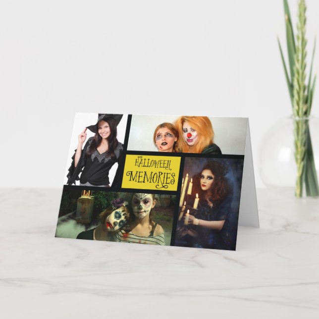 Halloween-Foto-Erinnerungen - individuelle Karte (Vorderseite)
