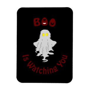 Halloween-Foto-Magnet Boo beobachtet dich Magnet