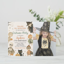 Halloween-Foto ruft alle Monster an Einladung