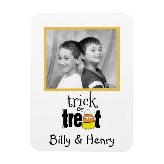 Halloween Foto Whimsical Niedlich Candy Mais Funny Magnet (Vertikal)