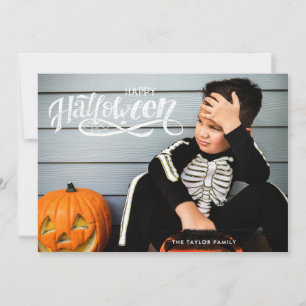 Halloween-Fotokarte Spooktacular Script