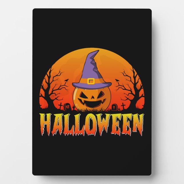 Halloween Fotoplatte (Vorderseite)