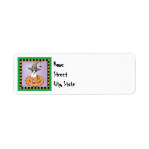 Halloween Fox Terrier Label