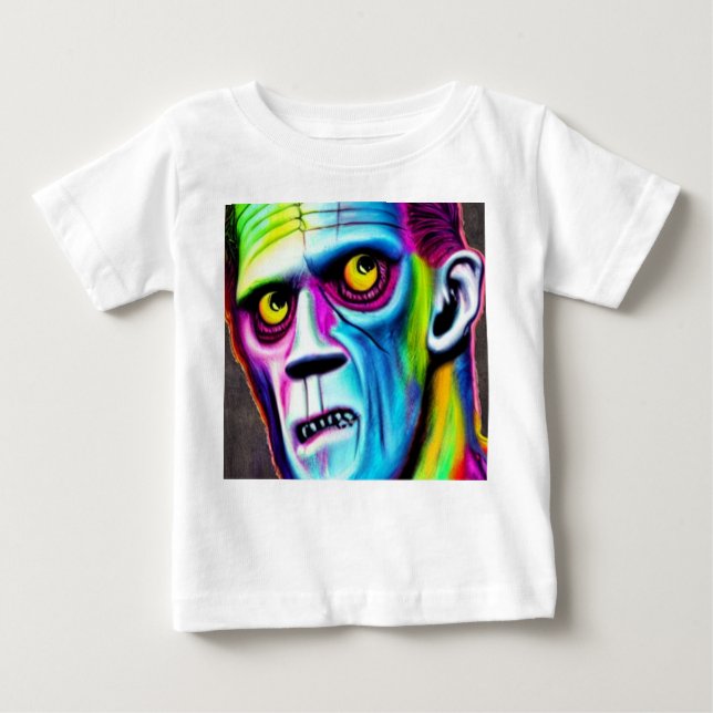 Halloween Frankenstein Baby T - Shirt (Vorderseite)