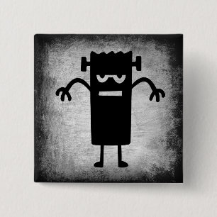 Halloween Frankenstein (ein bisschen beängstigend) Button