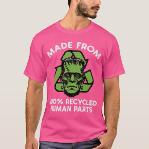 Halloween-Frankenstein-Kostüm aus recycelten Teile T-Shirt