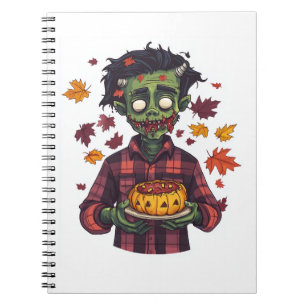 Halloween Frankie liebt den Herbst Notizblock