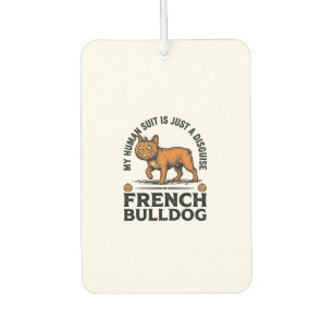 Halloween Französische Bulldogge Kürbiskostüm Shir Autolufterfrischer