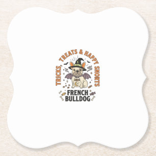 Halloween Französische Bulldogge Trickster Untersetzer