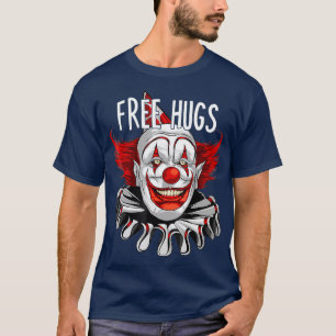 Halloween Free Hugs Beängstigende, gruselige Clown T-Shirt