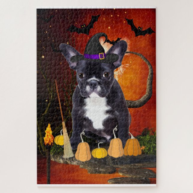 Halloween French Bulldog (Vertikal)