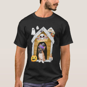Halloween Frenchie Dog Hexenhaus Spuk T-Shirt