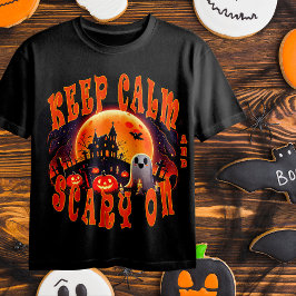 Halloween Friedhof niedlicher Geist und Jack-O-Lan T-Shirt