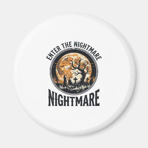 Halloween-Friedhof-Shirt Vintage-Fledermaus-Mond-D Magnet