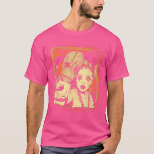 Halloween-Friedhof Sie Comic-Horror-Monster-Kunst T-Shirt