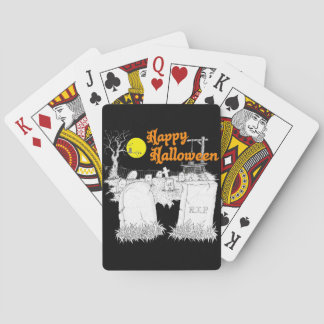 halloween Friedhof Spielkarten