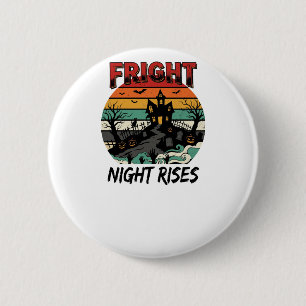 Halloween-Friedhofs-Schreckensnacht Button
