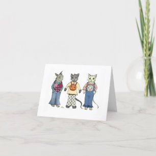 Halloween Friends Holiday Card Feiertagskarte