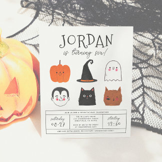 Halloween Friends Modern Boy Birthday Party