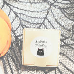 Halloween Friends Niedlich Modern Boy Birthday Gef Runder Aufkleber<br><div class="desc">Ein modernes Halloween-Geburtstagsdesign mit niedlicher, schwarzer Katze, illustriert in einem schlicht zeichnend Stil. Ein toller Geburtstags-Gunst-Aufkleber, der unserem "Halloween Friends Niedlich Modern Boy Birthday Party"-Design entspricht. Durchsuchen Sie die auf dieser Seite verlinkte Sammlung für passende Artikel oder besuchen Sie unseren Shop für weitere Halloween Geburtstagsparty Designs.</div>