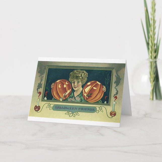 Halloween Friends - Pumpkins Karte (Vorderseite)