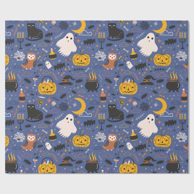 Halloween Fright Geschenkpapier (Flach)
