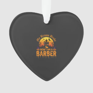 Halloween Friseur Hexen Besen Zerbrochen Spukhaus Ornament