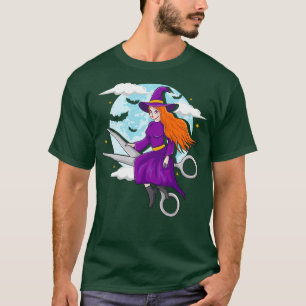 Halloween Friseur Salon Hexenschere Hairstyl T-Shirt