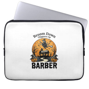 Halloween-Friseur-Shirt Witchy Heunted Salon Pun_1 Laptopschutzhülle