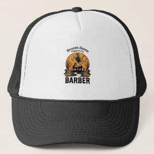 Halloween-Friseur-Shirt Witchy Heunted Salon Pun_1 Truckerkappe