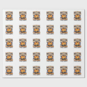 Halloween Frohe Fischerei Schwarze Katzen Kürbisse Geschenkpapier