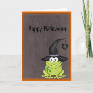 Halloween Frosch Karte