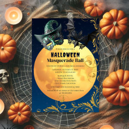 Halloween Full Moon Masquerade Ball Einladung