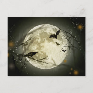Halloween Full Moon Postkarte