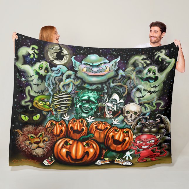 Halloween Fun Art Fleecedecke (Beispiel)