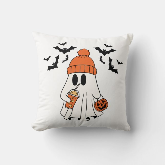 Halloween Fun Ghost Kissen (Vorderseite)