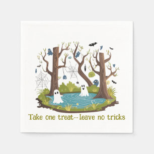 Halloween-Fun-Sumpf voller Geister Serviette