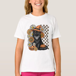 Halloween Fun T - Shirt - Black Cat