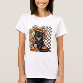 Halloween Fun T - Shirt - Black Cat