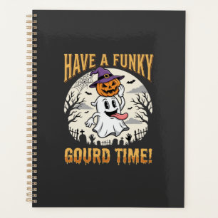 Halloween Funky Kürbis Zeit Geist Kürbis Planer